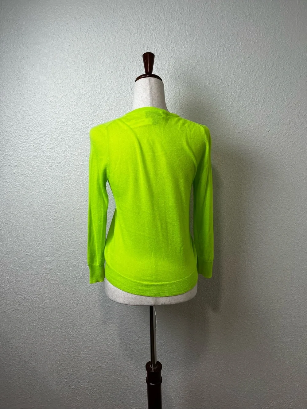 J.Crew Neon Green Italian Cashmere Cardigan Size Small